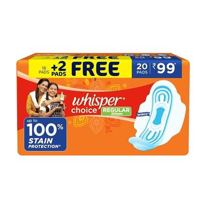 Whisper Sanitary Pads Regular